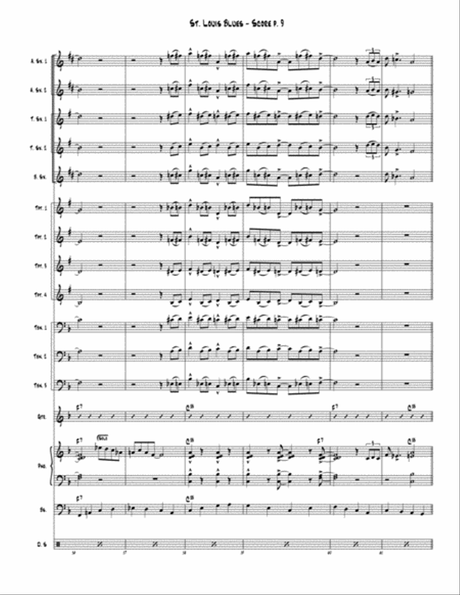 St. Louis Blues St. Louis Blues Jazz Ensemble scores gallery preview page 10