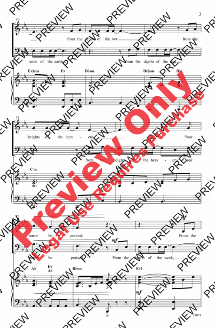 Lord Most High 4-Part scores gallery preview page 3
