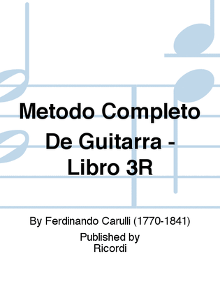 Book cover for Metodo Completo De Guitarra - Libro 3R