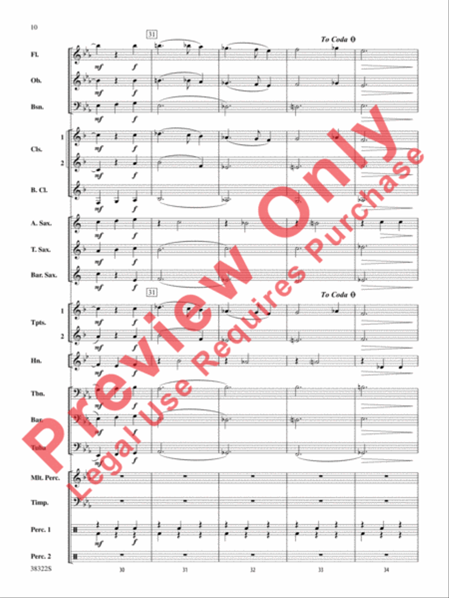 Gesu Bambino Concert Band scores gallery preview page 10