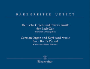 Book cover for German Organ and Keyboard Music from Bach's Period
