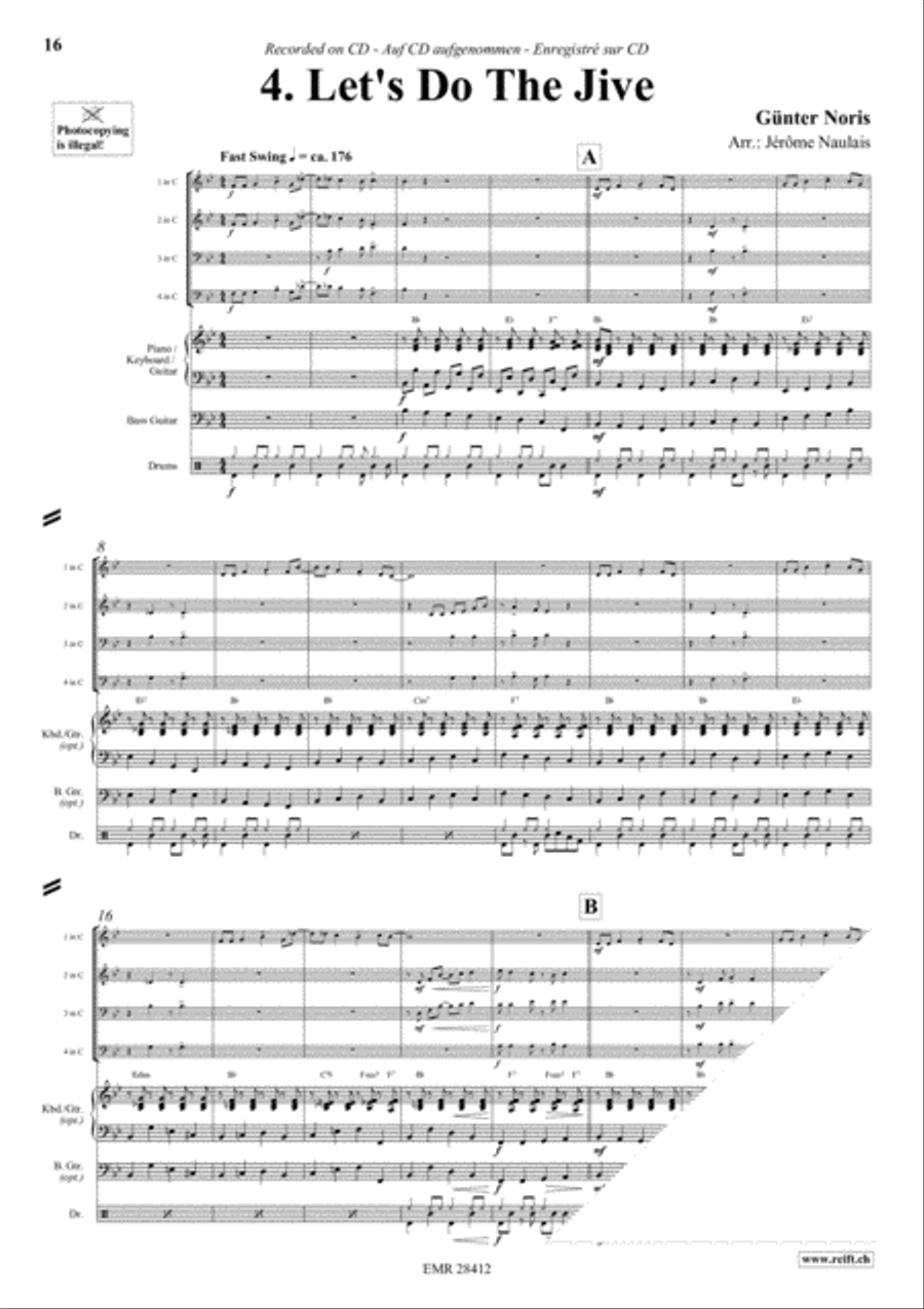 Let's Dance Volume 3 Brass Ensemble scores gallery preview page 6