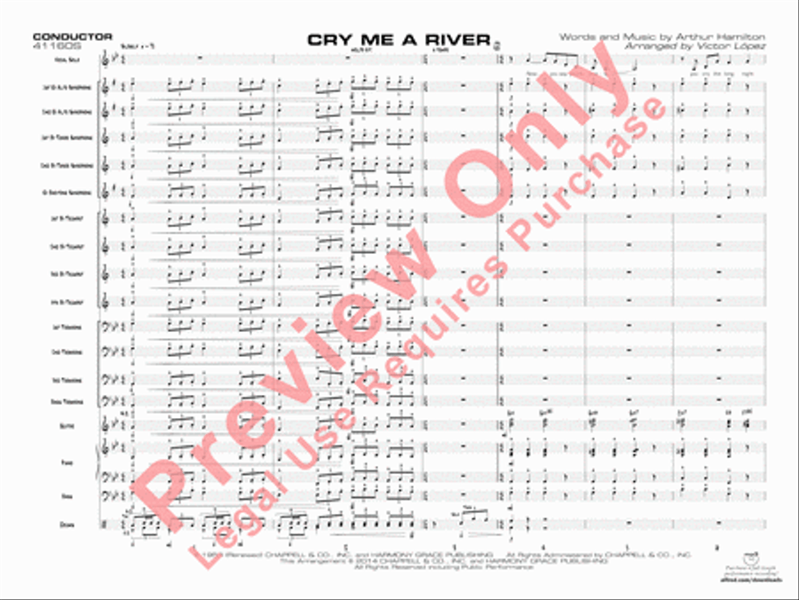 Cry Me a River Jazz Ensemble scores gallery preview page 4