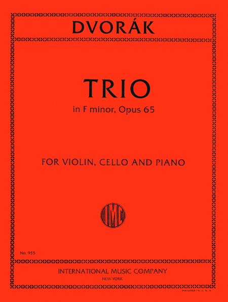 Trio In F Minor, Opus 65