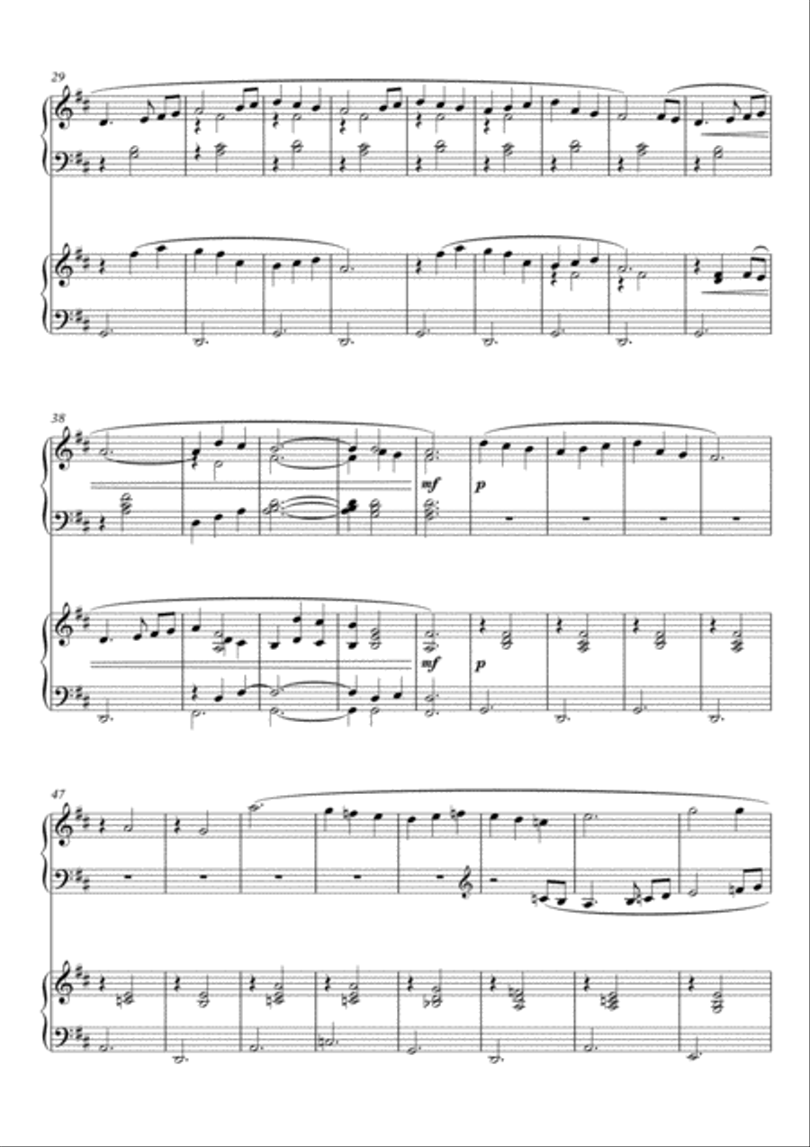 The First Noel Gymnopedie, Christmas Carol variations - Satie meets the Angels, for 2 pianos 4 hands 2 Pianos, 4-Hands scores gallery preview page 3
