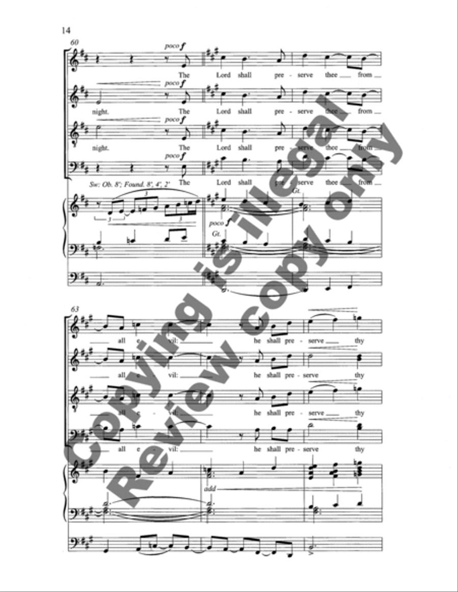 Psalm 121 4-Part scores gallery preview page 13