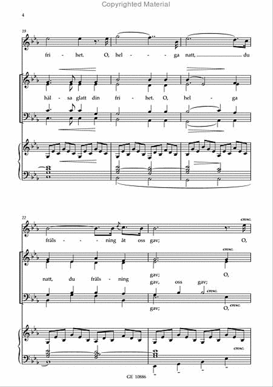 O helga natt 4-Part scores gallery preview page 4