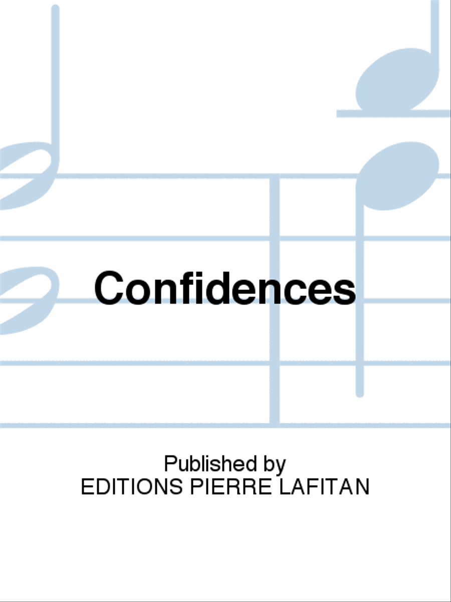 Confidences Piano Solo scores gallery preview page 1