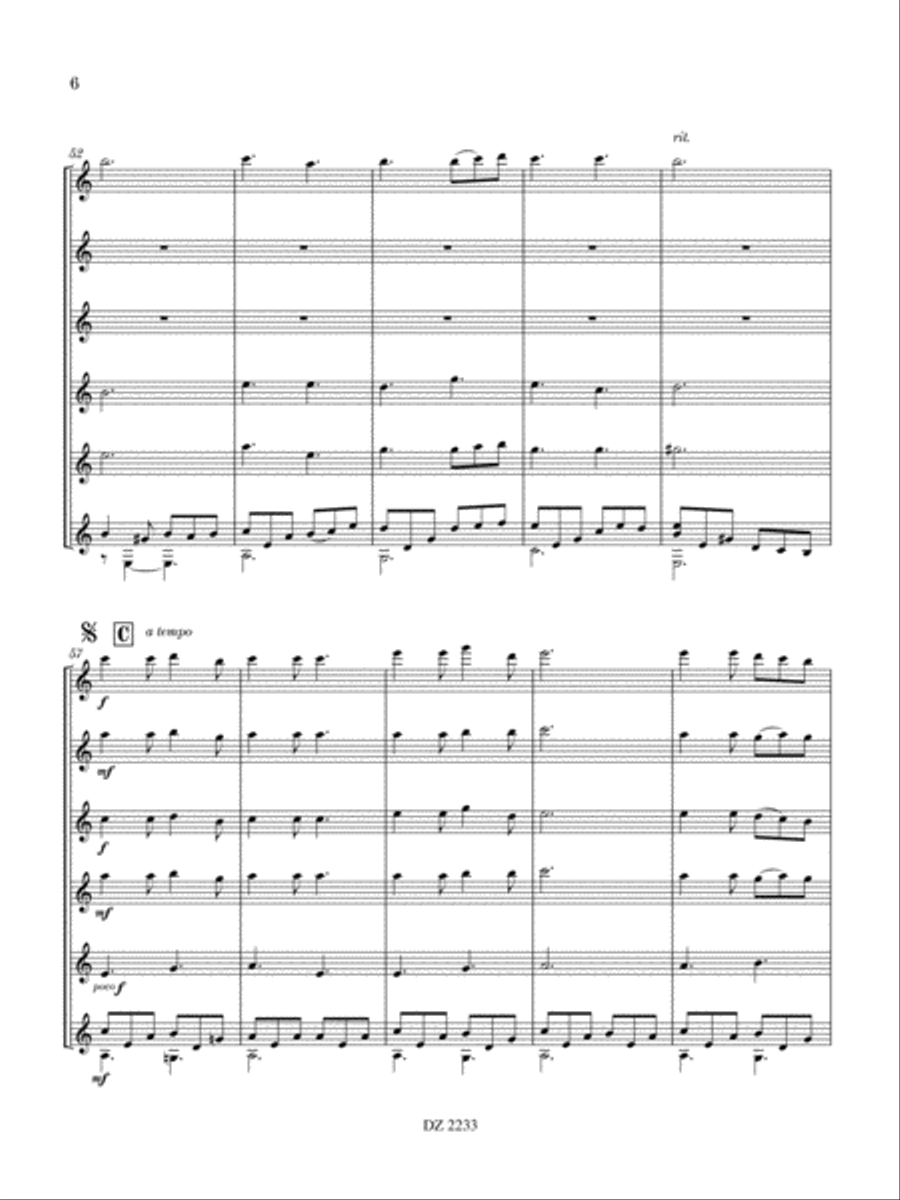 Aillte an Mhothair Guitar Ensemble scores gallery preview page 6