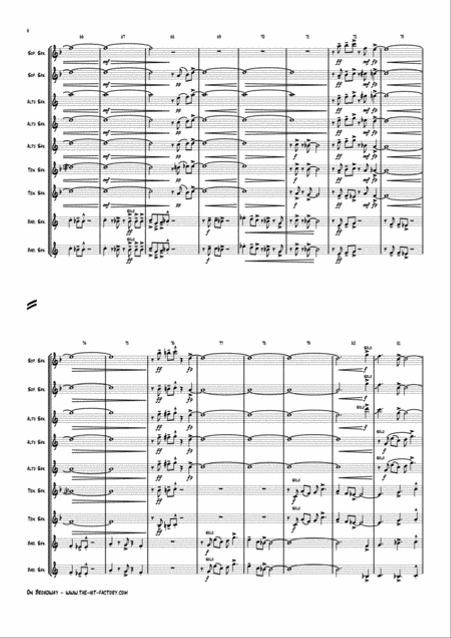 On Broadway Woodwind Ensemble scores gallery preview page 6