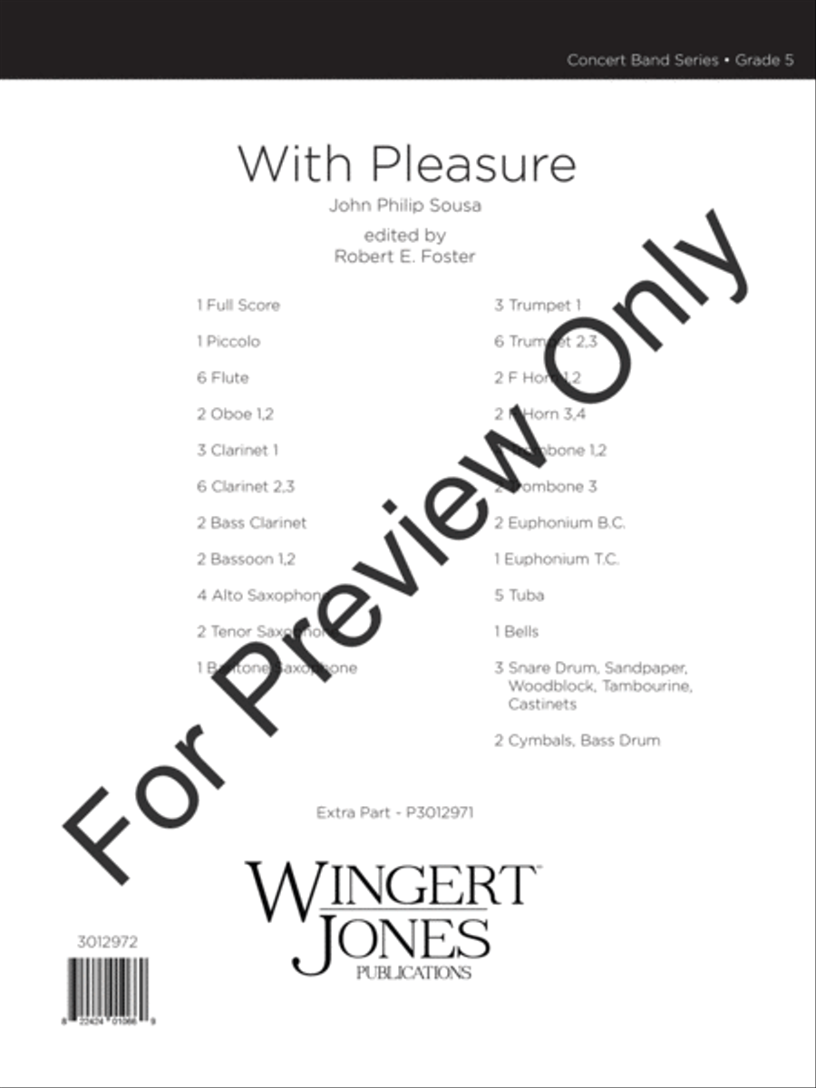 With Pleasure Concert Band scores gallery preview page 2