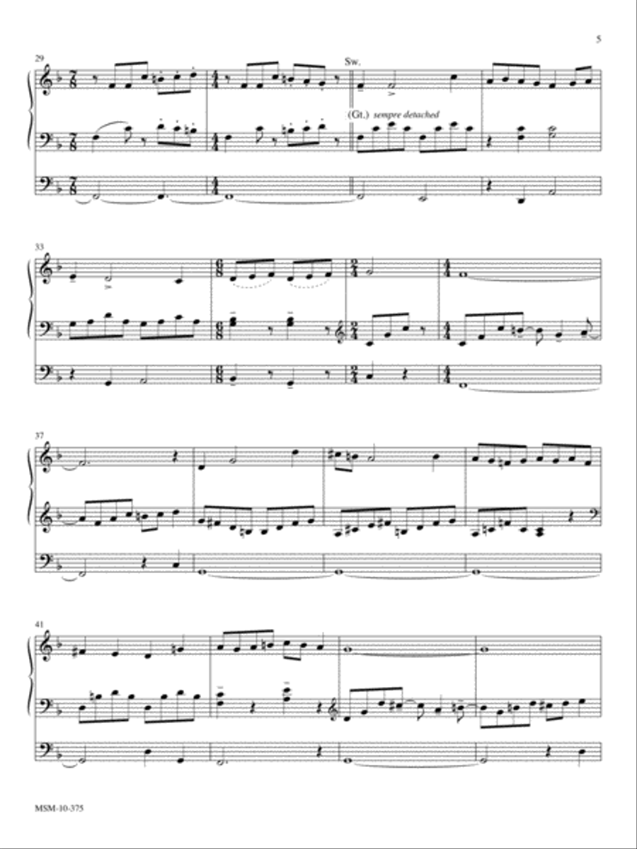 Fantasy on Lobe den Herren Organ scores gallery preview page 4