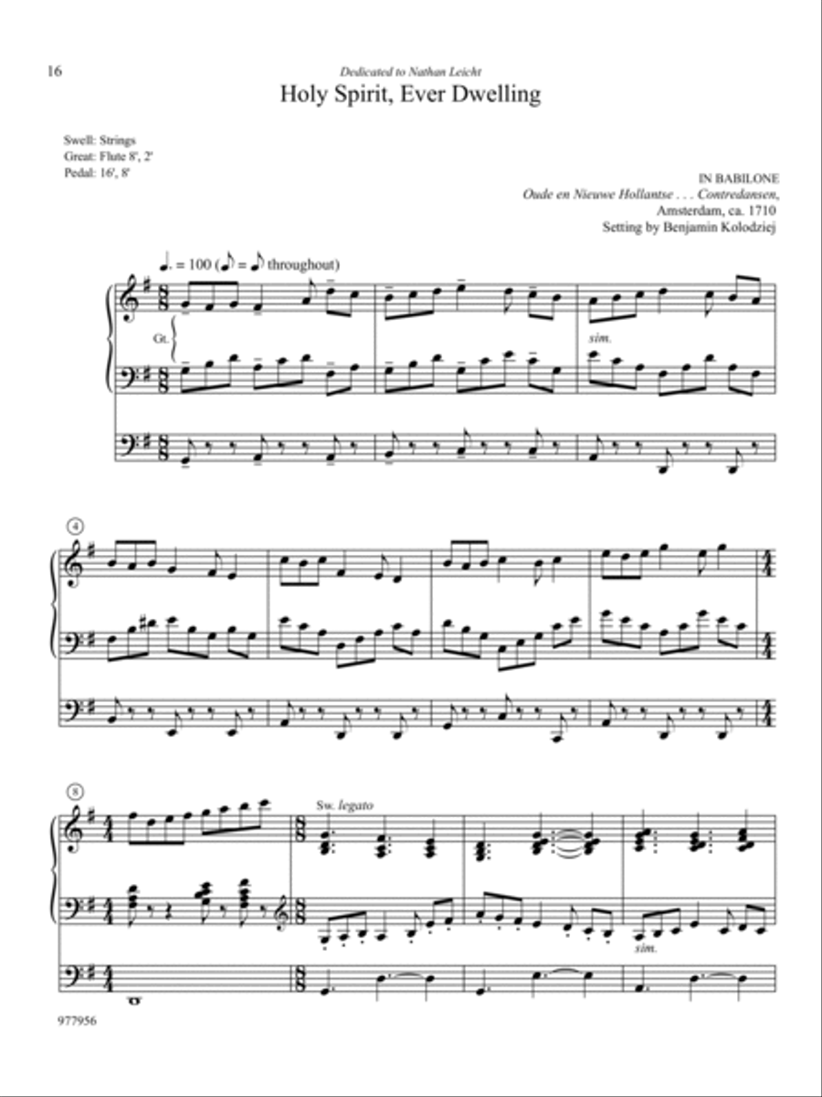 Light Divine: Three Pentecost Hymn Settings for Organ Organ Solo scores gallery preview page 3