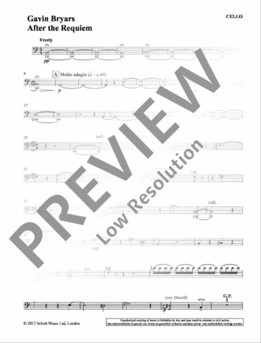 After the Requiem Cello scores gallery preview page 13