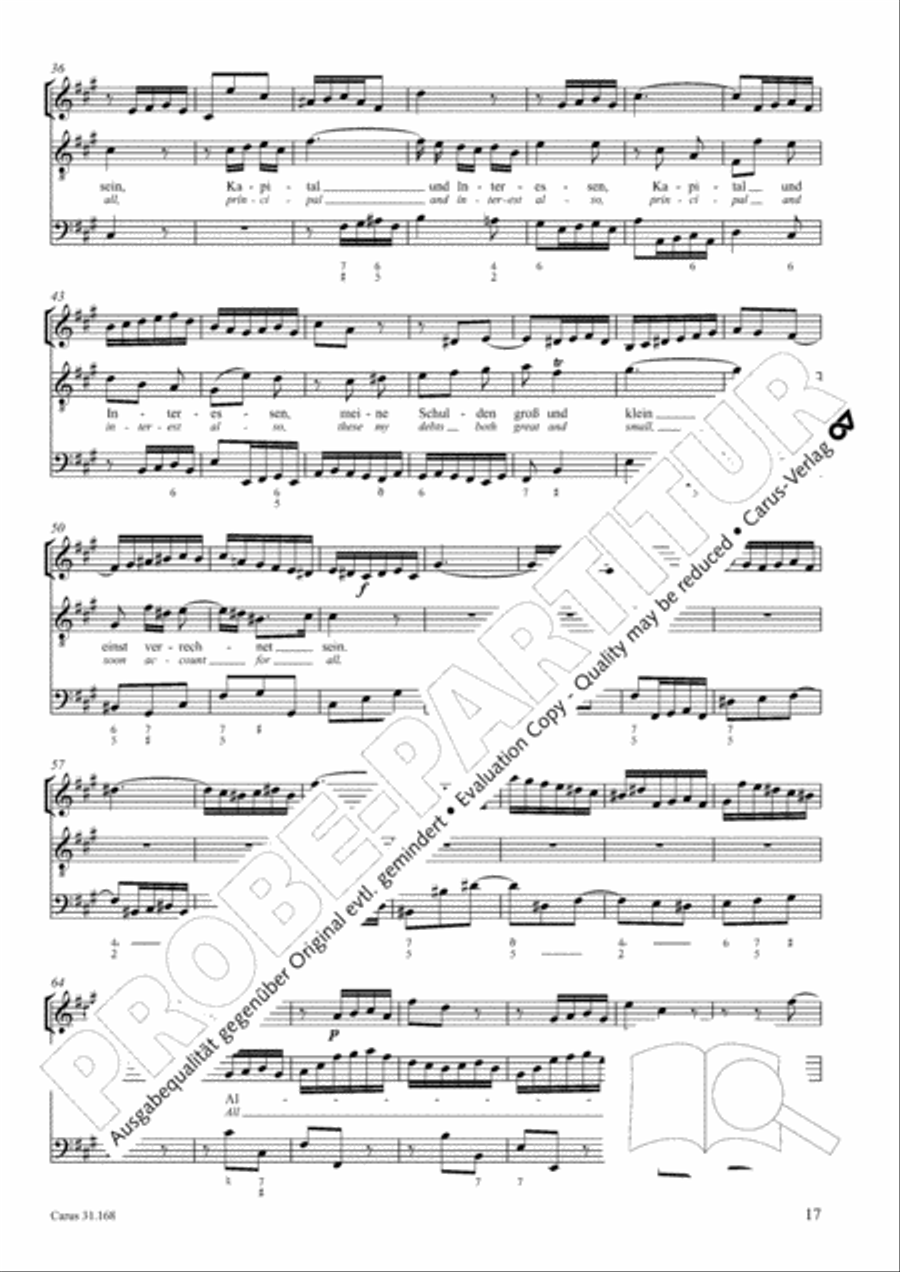 Day of reck'ning! Judgment day (Tue Rechnung! Donnerwort) 4-Part scores gallery preview page 18