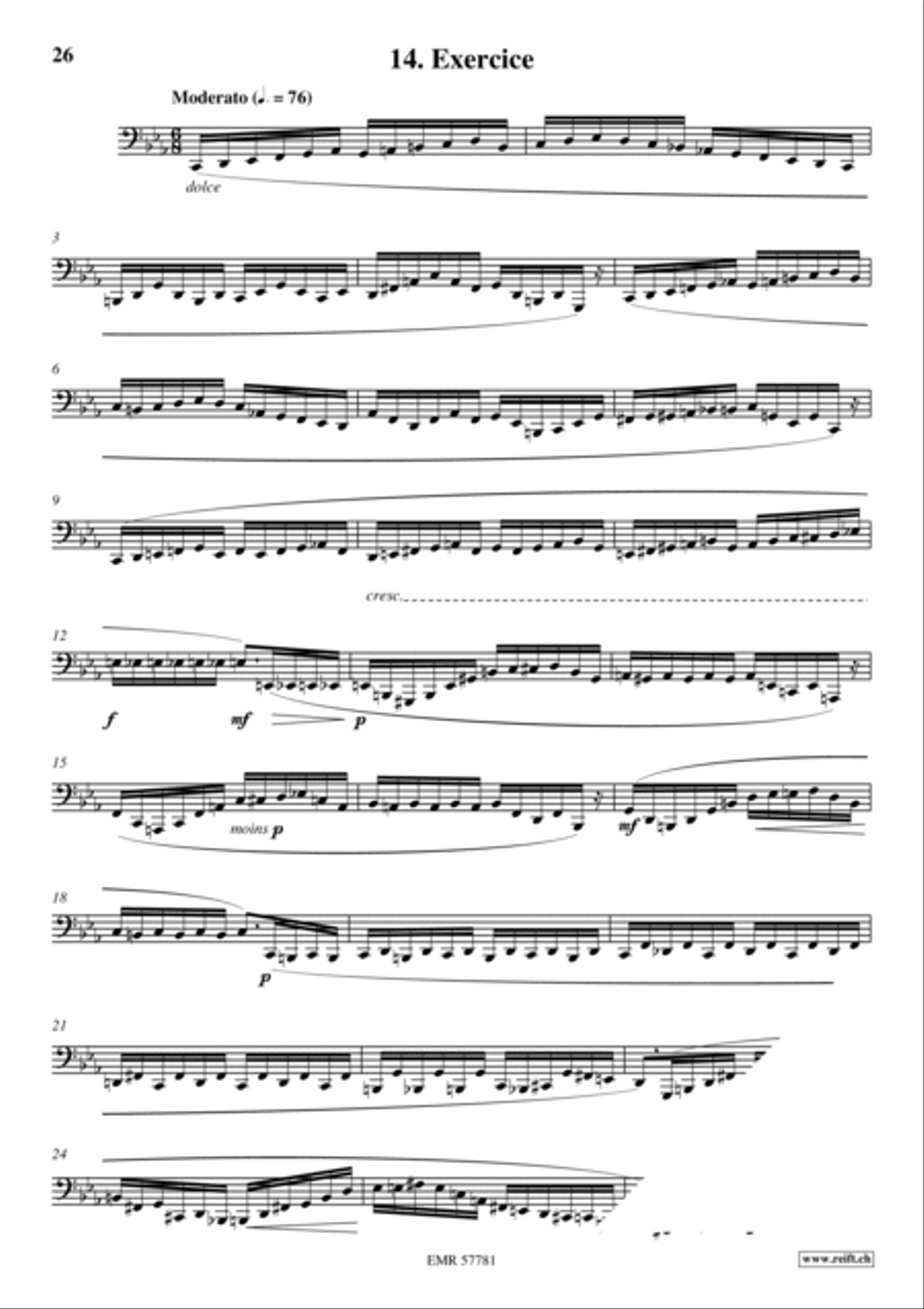 36 Etudes Transcendantes Tuba scores gallery preview page 16