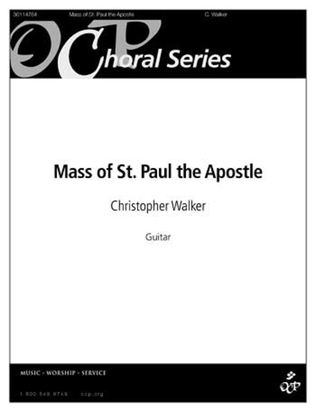 Book cover for Mass of St. Paul the Apostle Guitar Acc