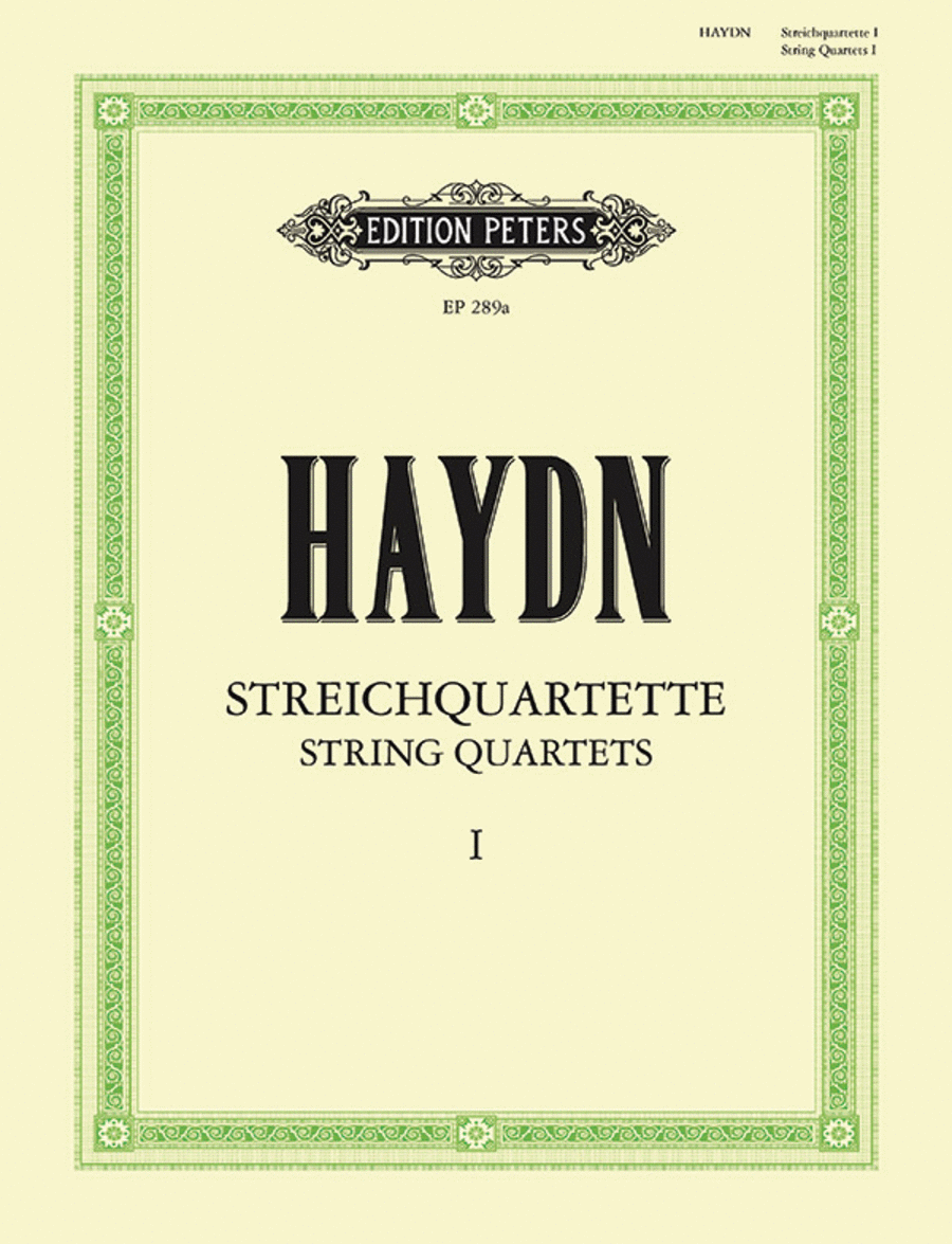 String Quartets, Volume 1 - 14 Famous Quartets String Quartet scores gallery preview page 1