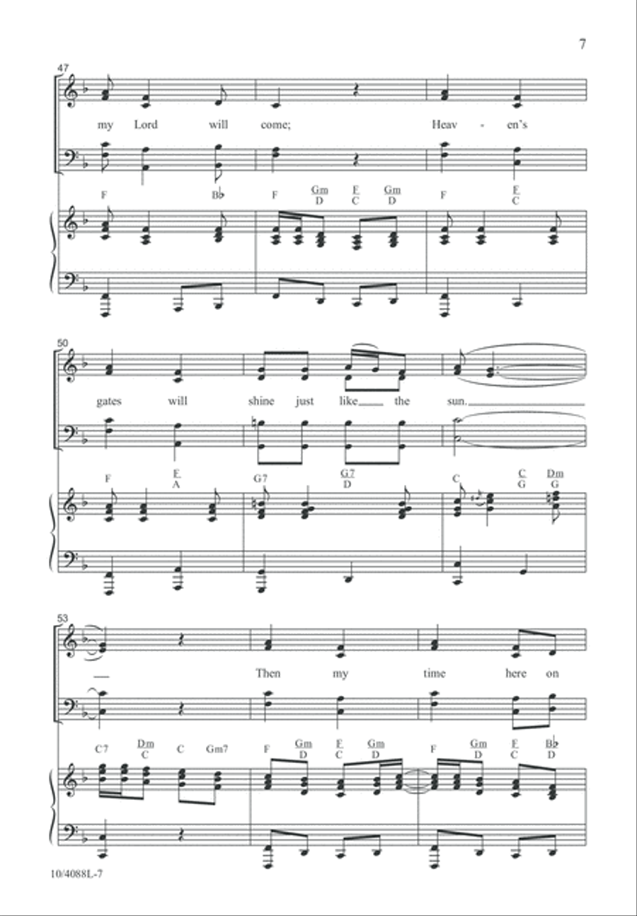 Safe Within the Arms 4-Part scores gallery preview page 7