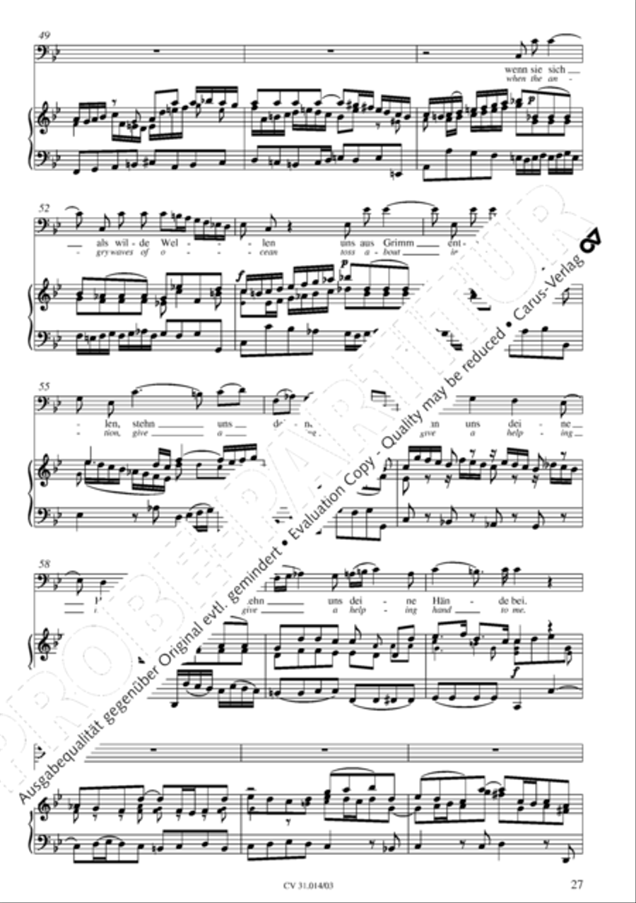 Were God not with us here today (War Gott nicht mit uns diese Zeit) STB scores gallery preview page 28