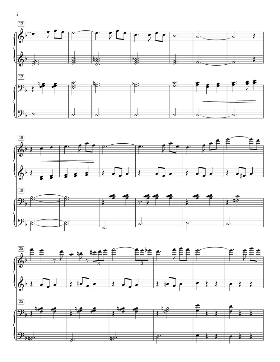 Married Life (from Up) Piano Duet scores gallery preview page 2