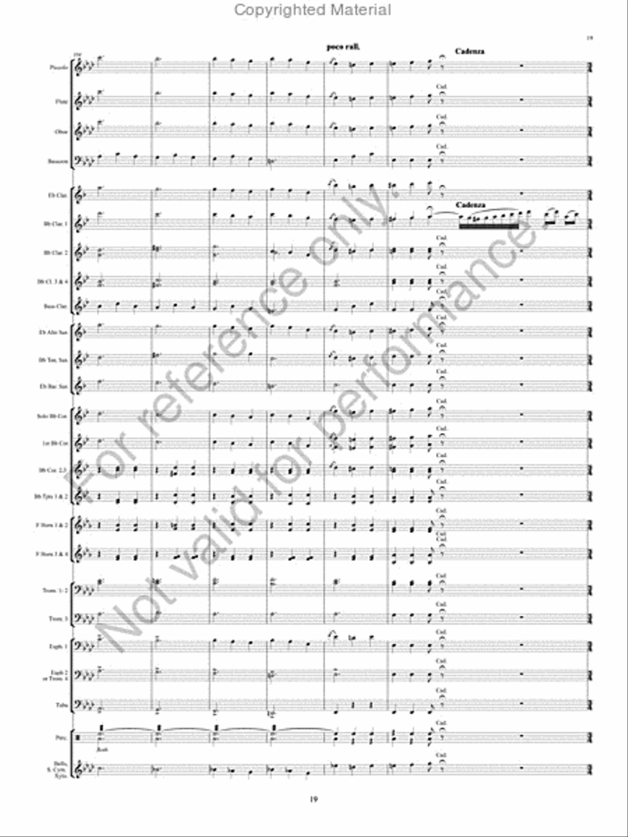 The Pirates of Penzance Concert Band scores gallery preview page 20