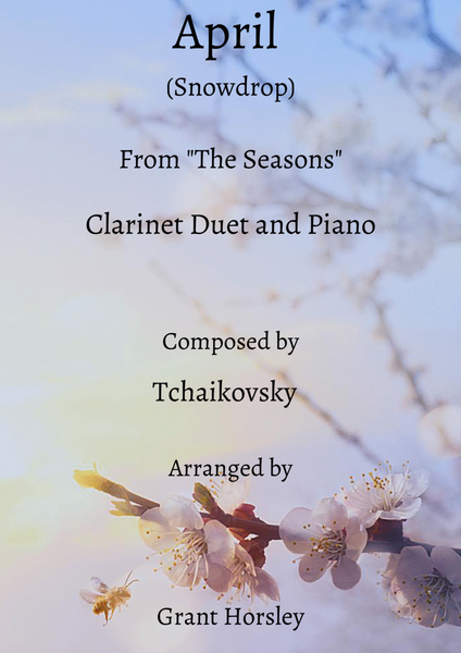 "April" (Snowdrop)-Tchaikovsky- Clarinet Duet with Piano-Intermediate image number null