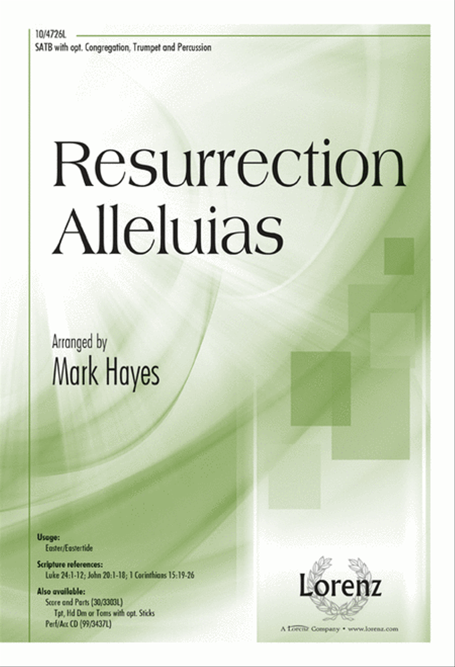Resurrection Alleluias Resurrection Alleluias 4-Part scores gallery preview page 1