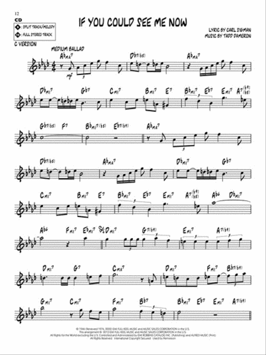 Tadd Dameron C Instrument scores gallery preview page 6
