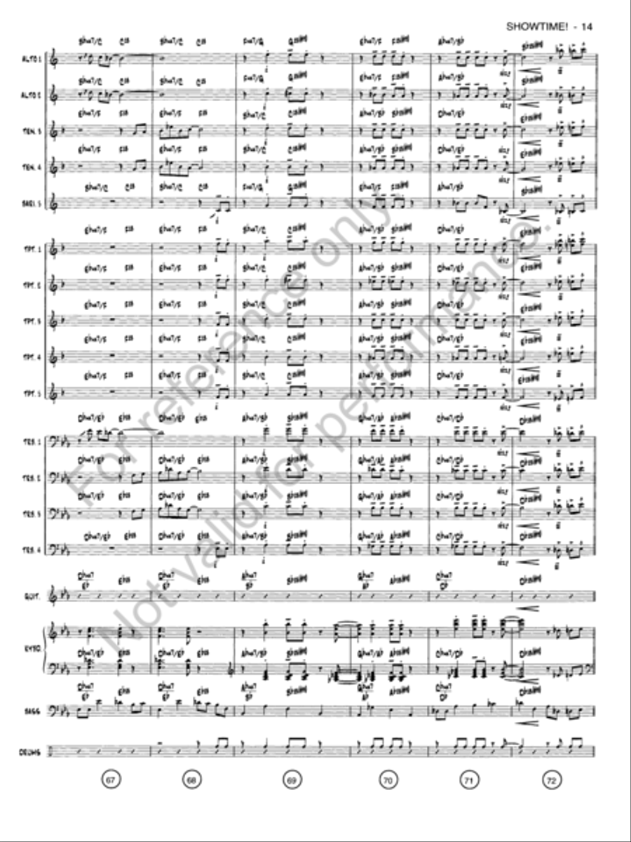 Showtime! Jazz Ensemble scores gallery preview page 13