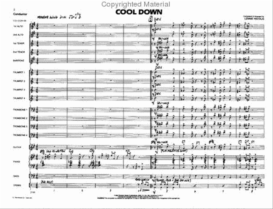 Cool Down Cool Down Jazz Ensemble scores gallery preview page 2