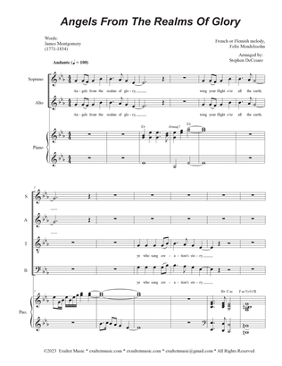 Angels From The Realms Of Glory (Vocal Quartet - (SATB)