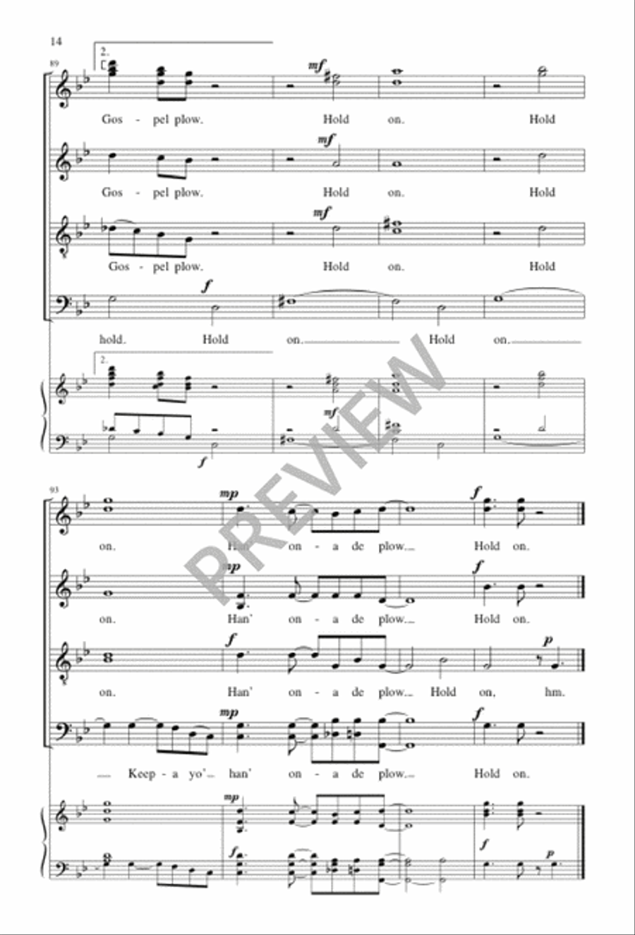Hold On SSAATTBB scores gallery preview page 13