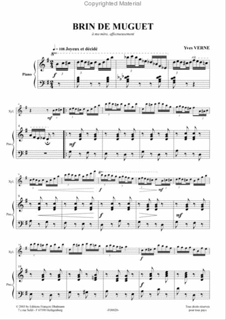 Brin de Muguet Piano scores gallery preview page 2