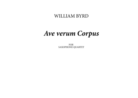 Ave Verum Corpus