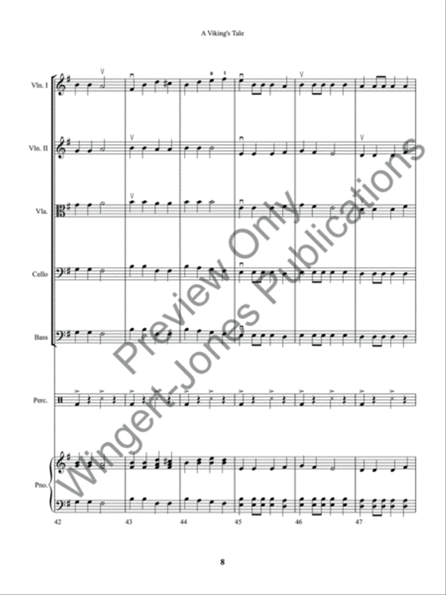 A Viking's Tale A Viking's Tale String Orchestra scores gallery preview page 11