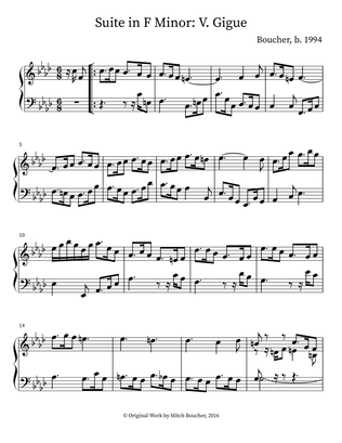 Suite in F Minor: V. Gigue