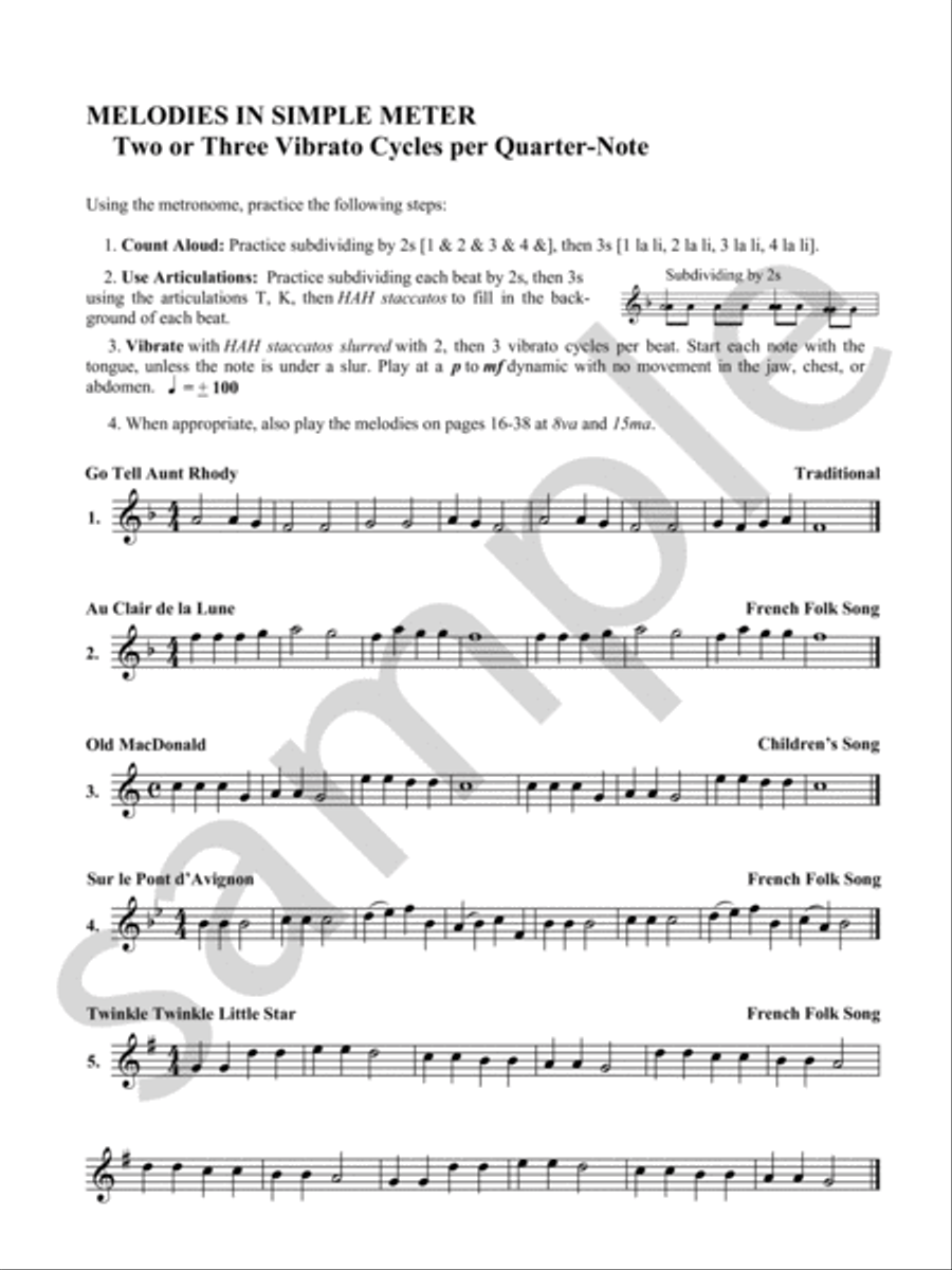The Flute Vibrato Book Chamber Music scores gallery preview page 6