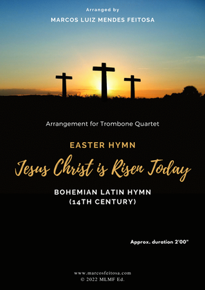 Book cover for Easter Hymn (Jesus Christ is Risen Today) - Trombone Quartet