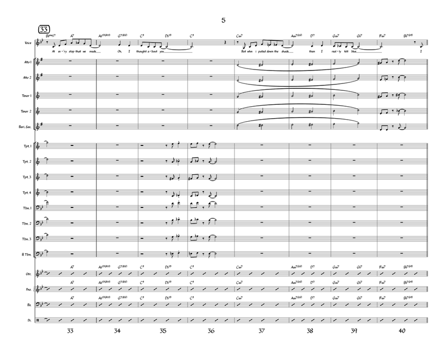 I Thought About You Jazz Ensemble scores gallery preview page 5
