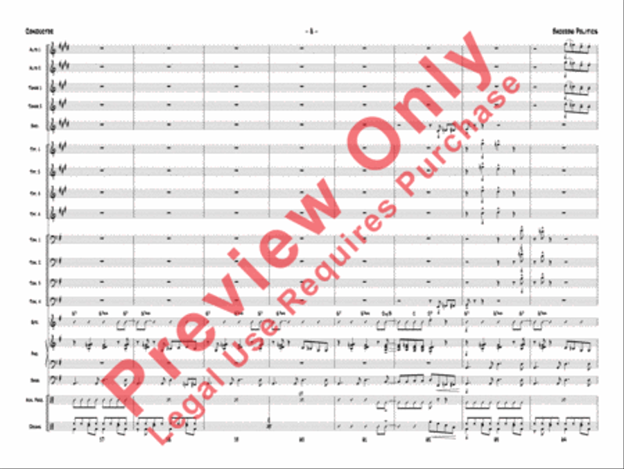 Backrow Politics Backrow Politics Jazz Ensemble scores gallery preview page 11