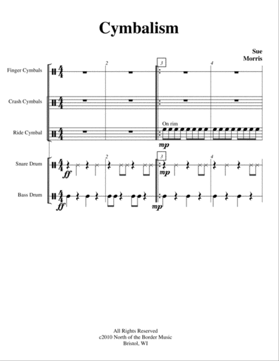 Cymbalism Cymbalism Percussion Ensemble scores gallery preview page 2