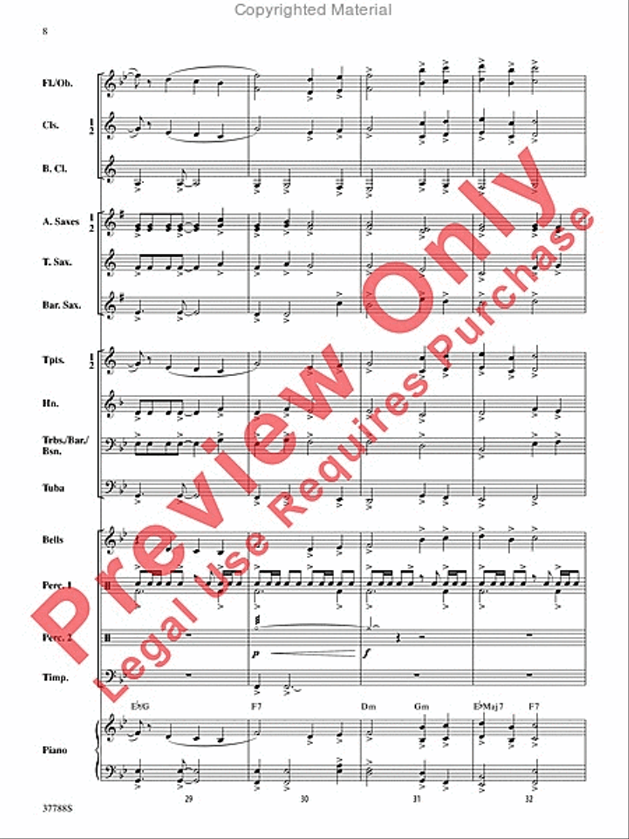 Of Distant Peaks Concert Band scores gallery preview page 9