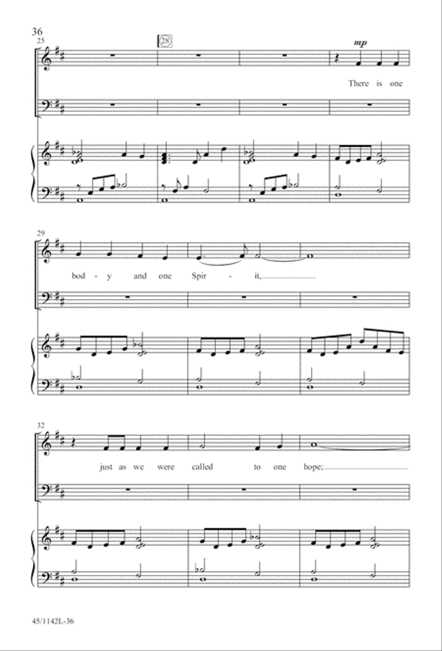 The Church's One Foundation 4-Part scores gallery preview page 38