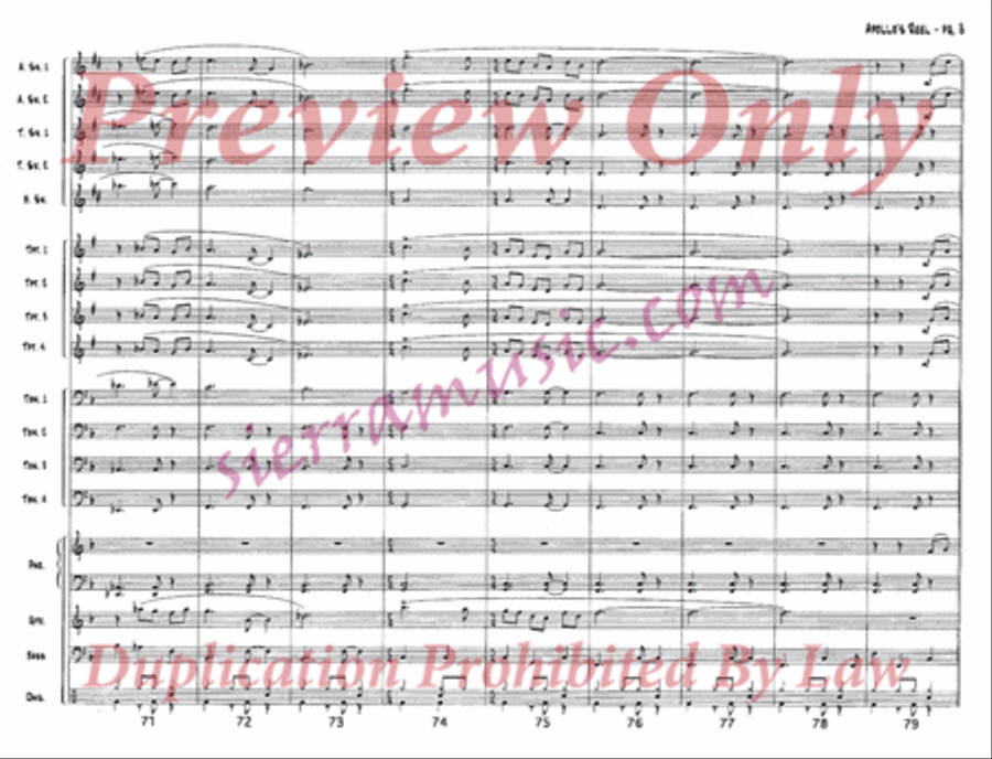 Apollo's Reel Jazz Ensemble scores gallery preview page 9