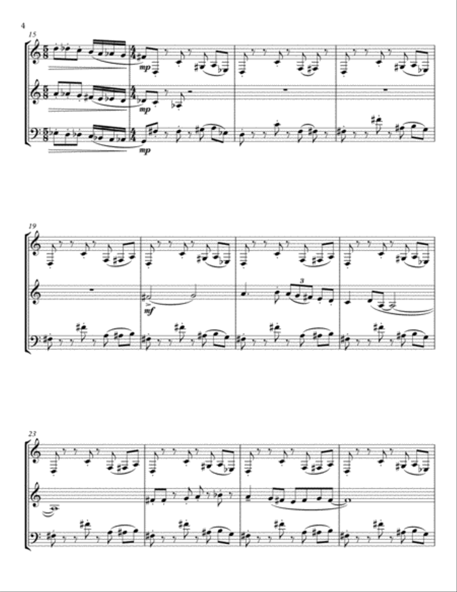 Twisted for Flexible Woodwind Trio Woodwind Trio scores gallery preview page 4
