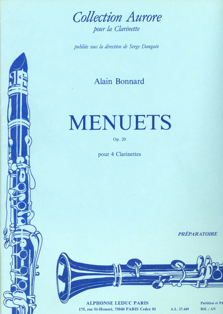 Menuets Op.20 (clarinets 4)