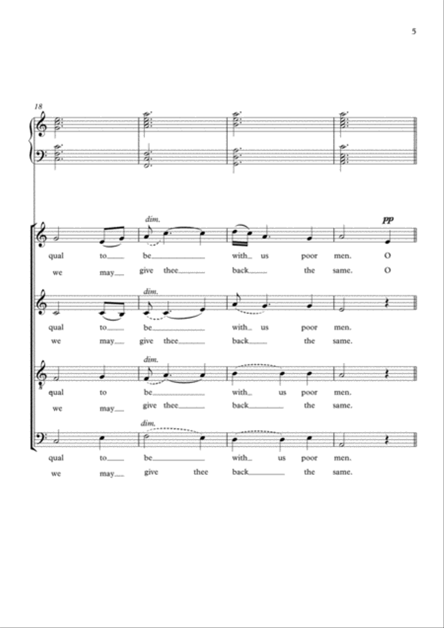 O Little One Sweet (Xmas Carol) Choir scores gallery preview page 5