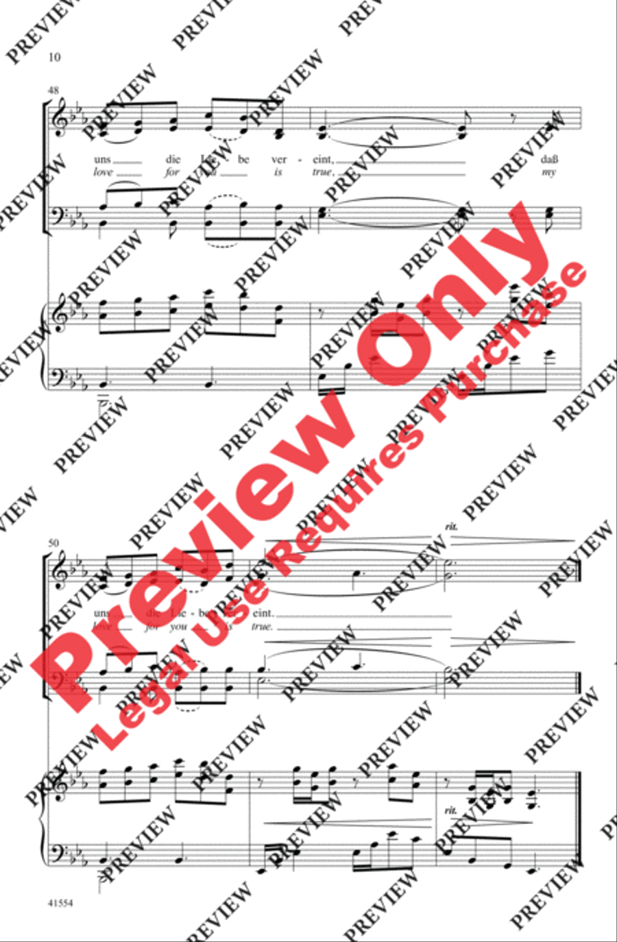Du, Du Liegst Mir im Herzen 4-Part scores gallery preview page 10