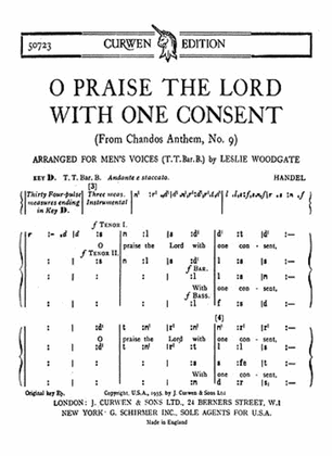 O Praise The Lord With One Consent